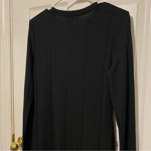 Black Ribbed Dress - Picture 6 of 6